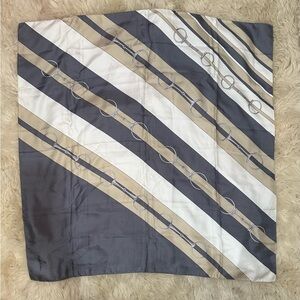 Brooks Brothers Gray Silk Scarf